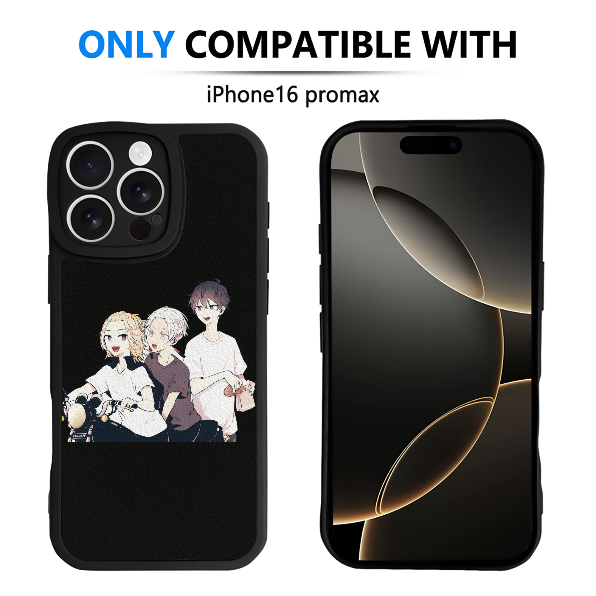 （画像用） 東京リベンジャーズ Tokyo Revengers 【iPhone 16シリーズ対応】シリコンスマホケース（レザー調） 材質：シリコン